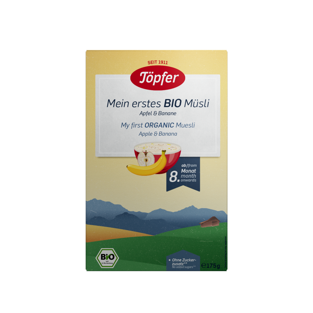 Mein erstes Bio Müsli Apfel & Banane