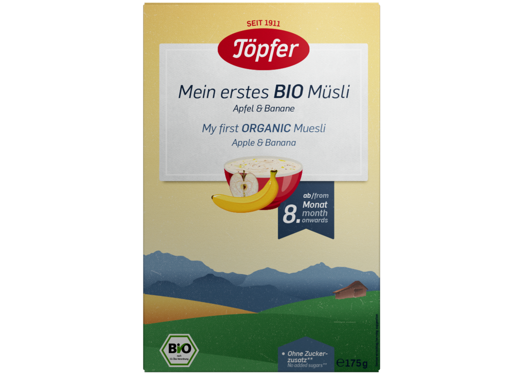 Mein erstes Bio Müsli Apfel & Banane