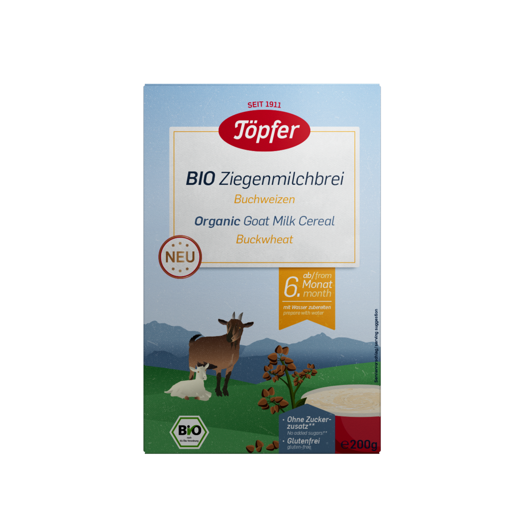 Töpfer organic goat milk cereal buckwheat
