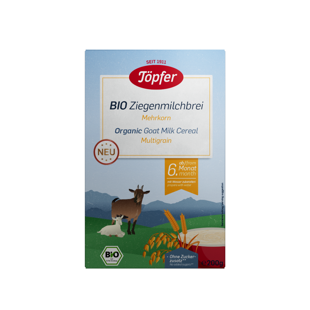 Töpfer organic goat milk cereal multigrain