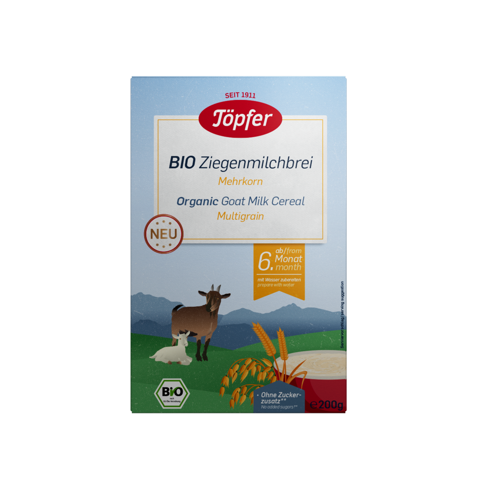 Töpfer organic goat milk cereal multigrain