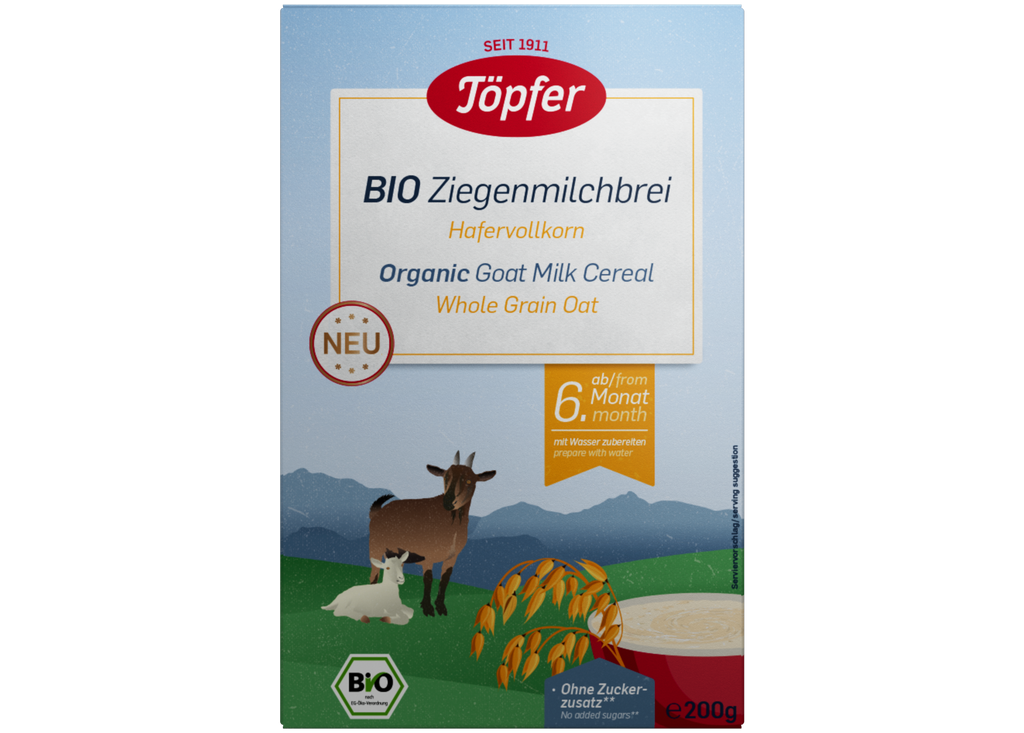 Töpfer Bio Ziegenmilchbrei Hafervollkorn