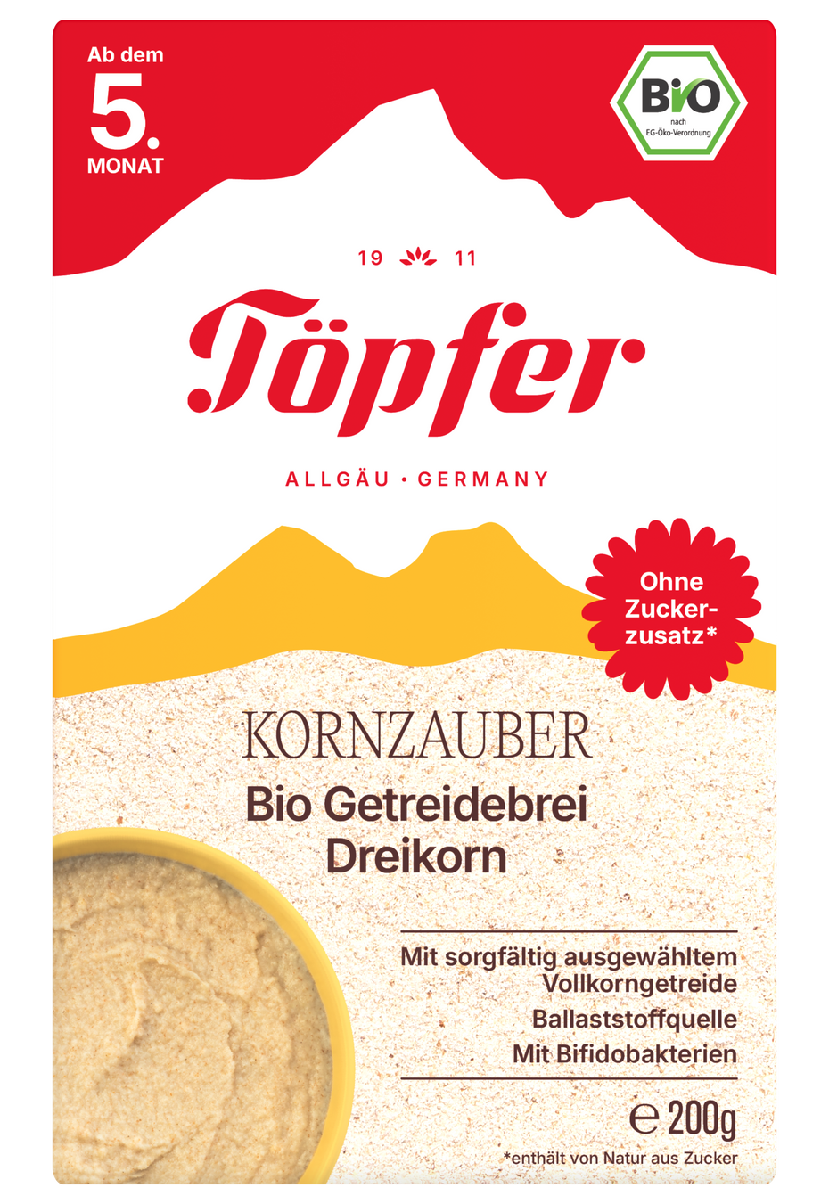 Kornzauber Töpfer Organic Three-Grain Cereal
