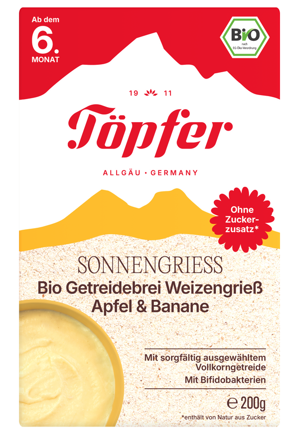 Töpfer Bio celozrnná ovesná kaše