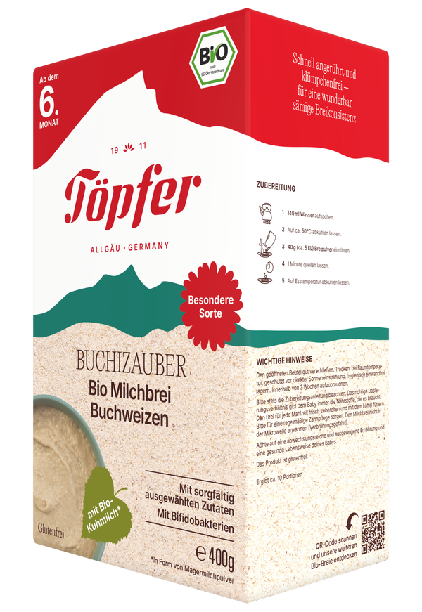 Buchizauber Töpfer Organic Milk Cereal Buckwheat