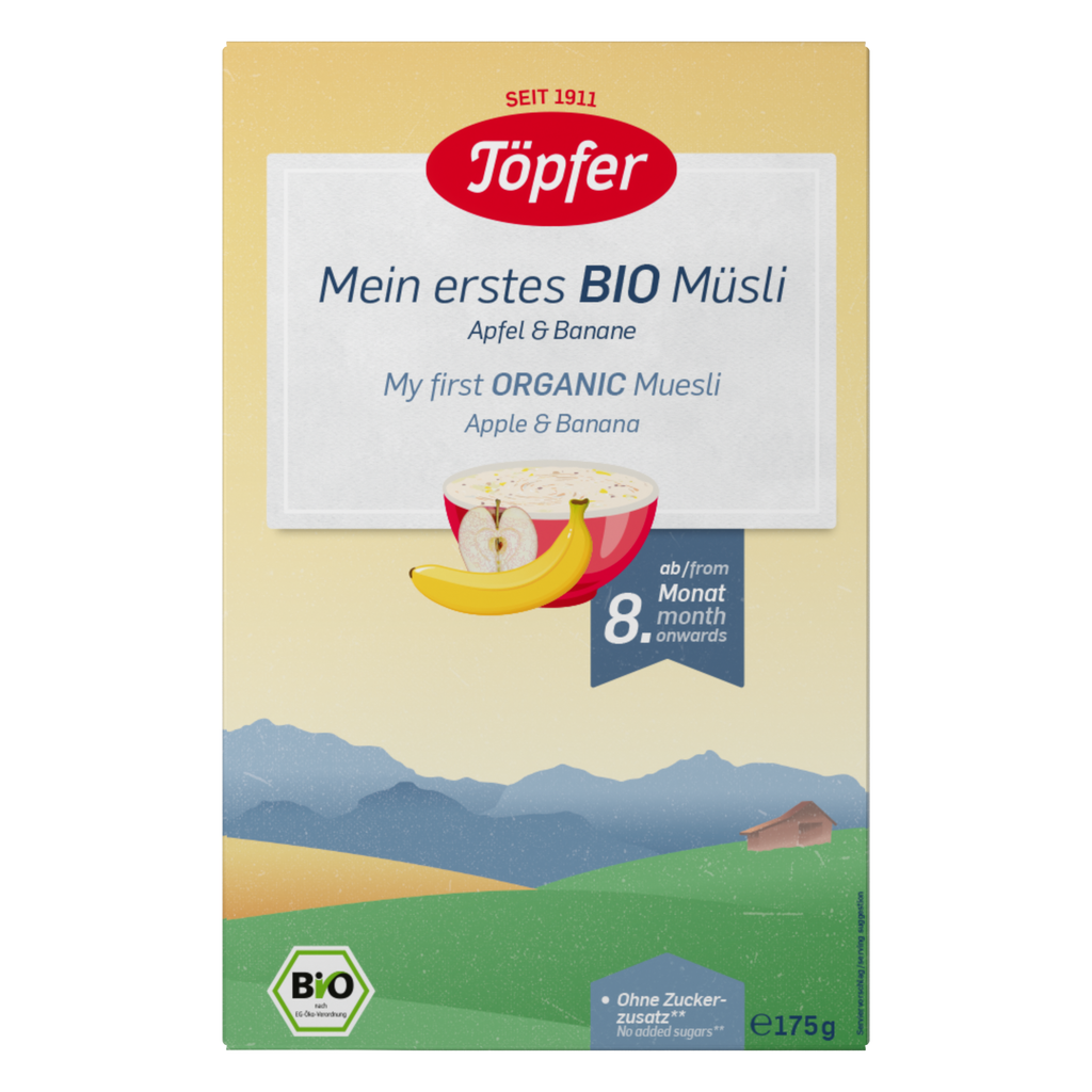 Mein erstes Bio Müsli Apfel & Banane