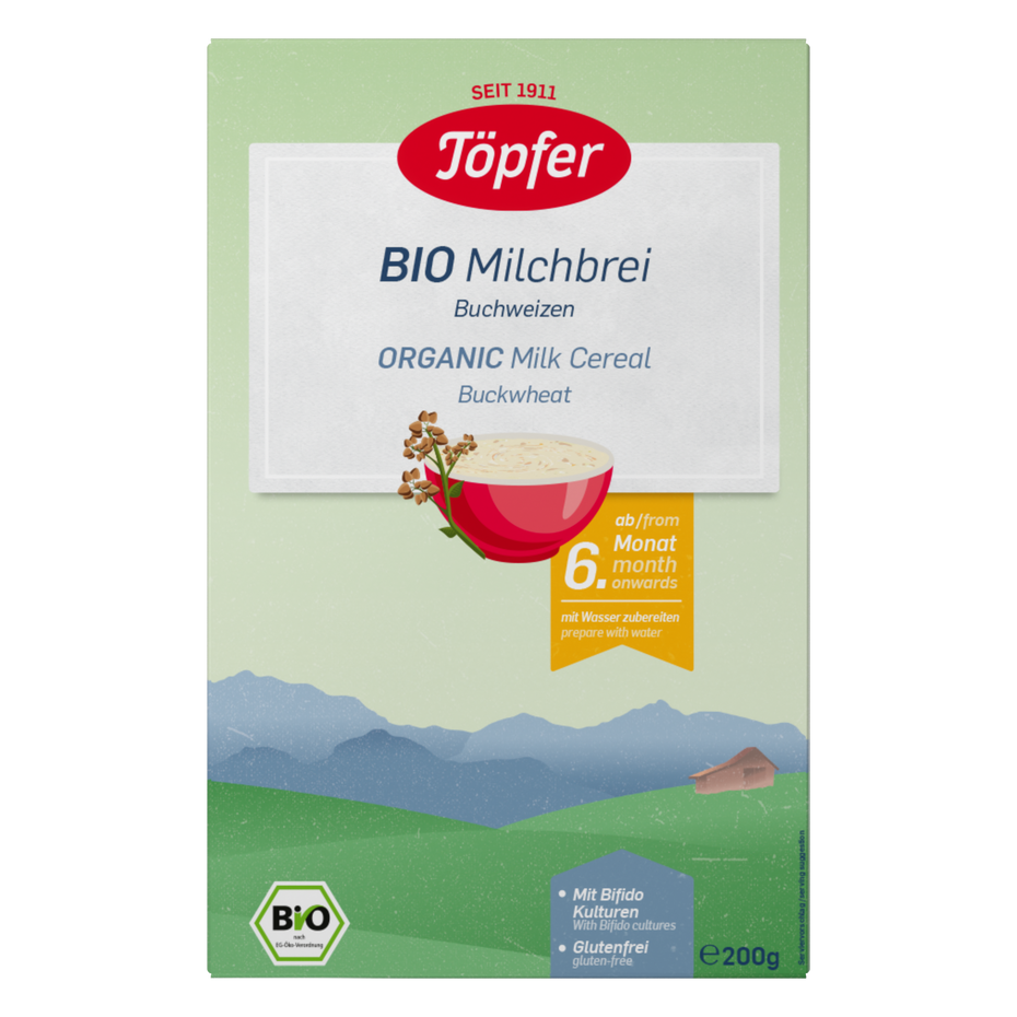 Töpfer Bio Milchbrei Buchweizen