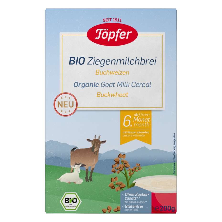 Töpfer Organic Goat Milk Cereal Buckwheat