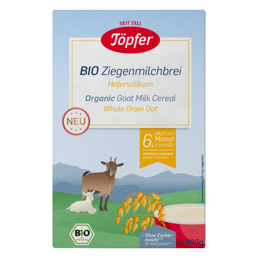 Töpfer Bio Ziegenmilchbrei Hafervollkorn